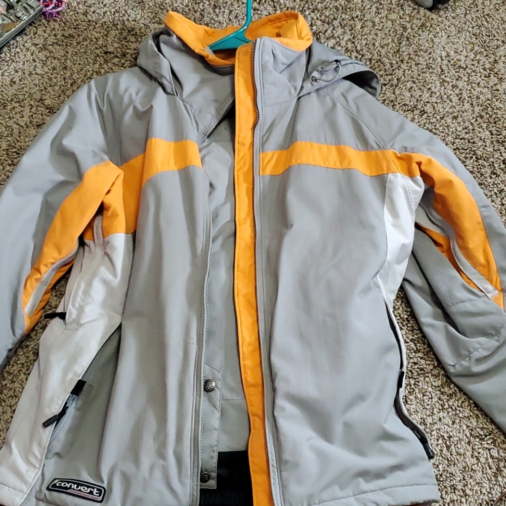 Ski coat with ski pants